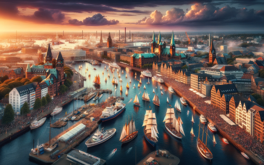 Segel und Sonnenuntergang: Die maritime Pracht von Kiel während der Kieler Woche