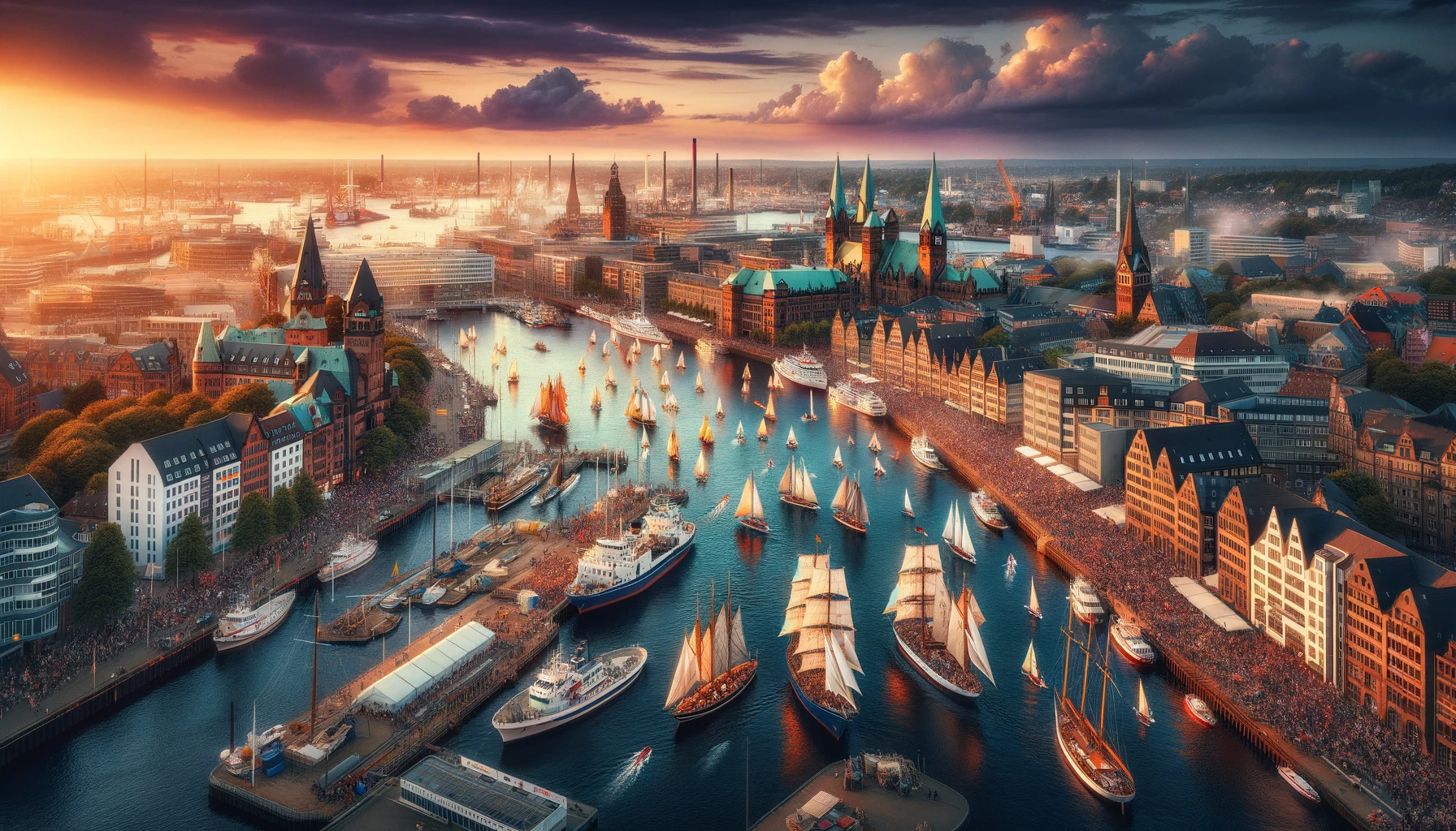 Segel und Sonnenuntergang: Die maritime Pracht von Kiel während der Kieler Woche